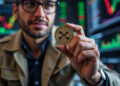 XRP es la criptomoneda emitida por Ripple Labs. Fuente: imagen generada mediante Grok, por CriptoNoticias.