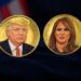 TRUMP y MELANIA son las criptomonedas oficiales del presidente de EE. UU. y la primera dama. Fuente: imagen generada mediante Grok, por CriptoNoticias