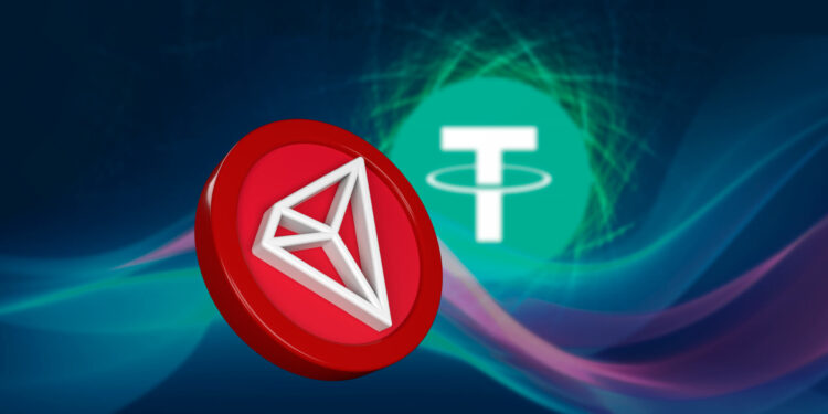 USDT alcanza nuevo máximo histórico en Tron. Composición por CriptoNoticias. coinmarketcap.com ; PETR BABKIN / akif / stock.adobe.com.