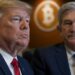 Las medidas de Trump y Powell pueden impactar en el mercado de bitcoin. Fuente: Grok.