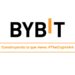 Logo de Bybit con la frase: construyendo lo que viene. Sobre fondo blanco.