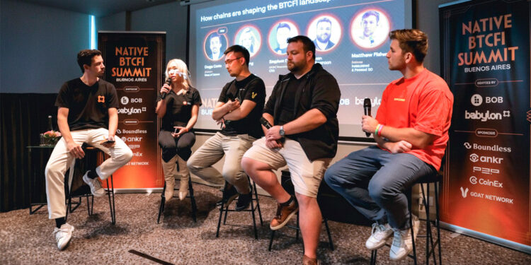 Charla en la Native BTCFi Summit, realizado en Buenos Aires 2025 patrocinada por CoinEx