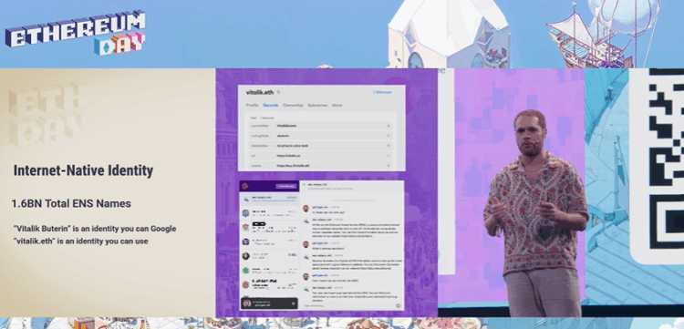 Conferencia de Jason Chaskin sobre el ecosistema Ethereum durante la Devconnect Argentina.