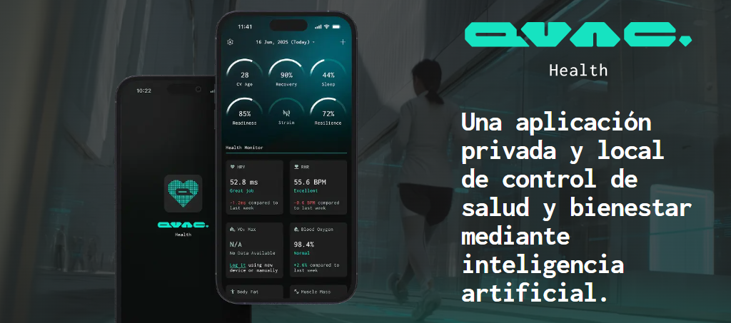 Interfaz de la web de la app QVAC Health, creada por Tether.