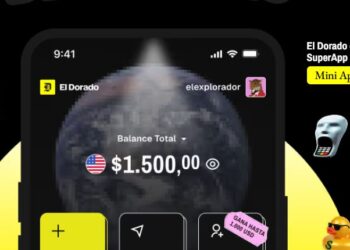 Pantalla de inicio de la página de la aplicación El Dorado.