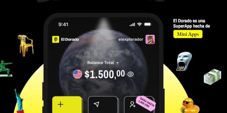 Pantalla de inicio de la página de la aplicación El Dorado.