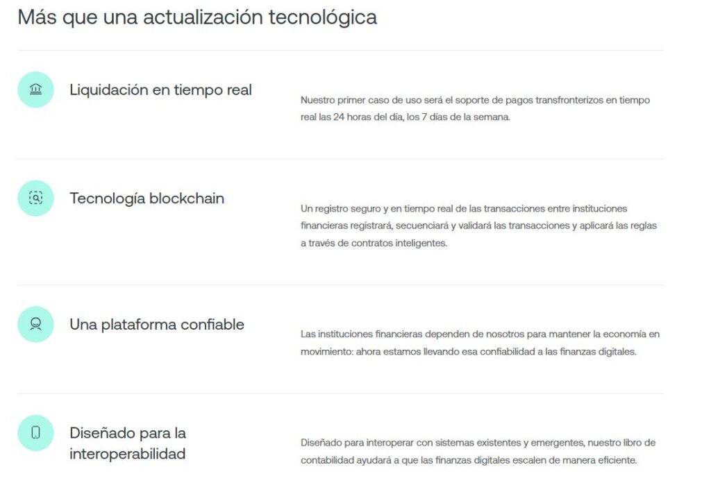 Listado con los detalles del nuevo desarrollo que está impulsado Swift.